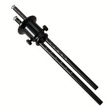 Double Wheel Marking Gauge Aluminum Parallel Drawing Tool Woodworking Marking Scriber Ruler with Inch&mm Scale A
