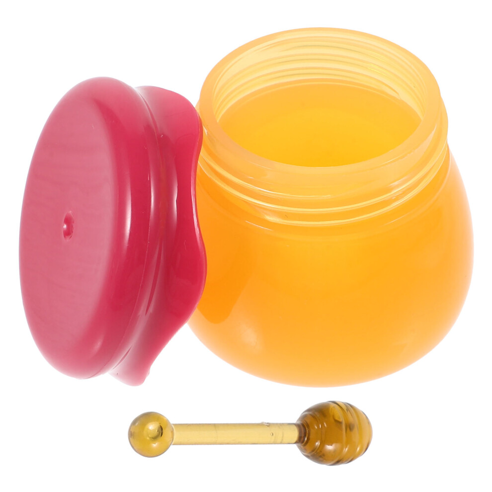 Aboofan Red/Cream Mini Sample Jars Abs+Pp Containers With Tight-Seal Lids