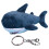 Cute Dark Blue Shark Keyring Plush Key Chain for Backpack Decor 5