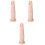 3Pièces Doigts Art Ongles Silicone Beige Simple À Utiliser 3