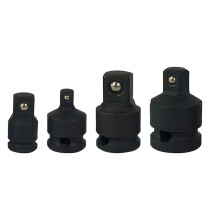 4Pcs Black 42Cr-Mo Impact Socket Adaptor Set for Electronic Wrench