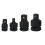 4Pcs Black 42Cr-Mo Impact Socket Adaptor Set for Electronic Wrench 1