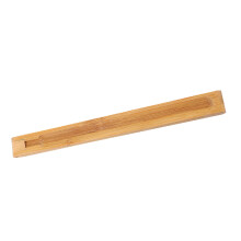 Adjustable Angle Bamboo Incense Holder With Ash Catcher For Sticks