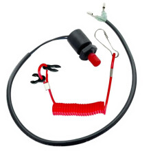Para Caixa de Controle Remoto de Motor de Popa para , Interruptor de Parada de Emergência de Segurança com Corda de Extinção de Chama