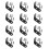 12 Pcs 90 Degree Corner Bracket Heavy-Duty Brace Sturdy Angle 1
