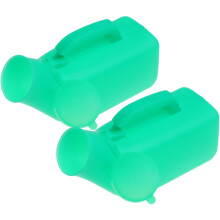 2Pcs Green Plastic Male Urinals Reusable Travel Outdoor Urine Bottles