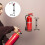 2Pcs Black Steel Fire Extinguisher Brackets Wall Mount for Home Use 9