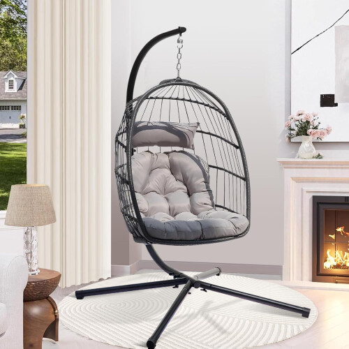 Hanging Egg Chair with Stand