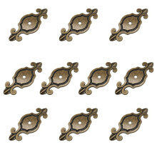 10 Pack Oil Rubbed Bronze Cabinet Knob Backplates, Durable Zinc Alloy Covers Old Holes for Drawers and Dressers