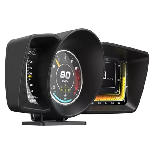 AP-7 HUD - Display OBD GPS Dual System Driving Computer LCD Computer Speedometer Universal
