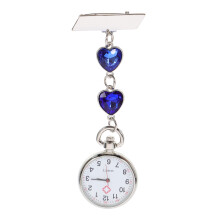 2St Blauw Verpleegster Horloge Creatief Quartz Clip-on Voor Dagelijks