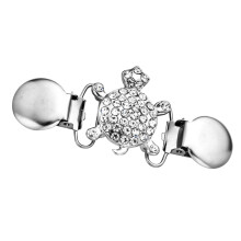 1Pc Silver Alloy Women Sweater Clip Delicate Shawl Cardigan Brooch