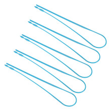 15pcs Blue Plastic Drawstring Threader Tool for DIY Sewing & Knitting