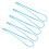 15pcs Blue Plastic Drawstring Threader Tool for DIY Sewing & Knitting 1