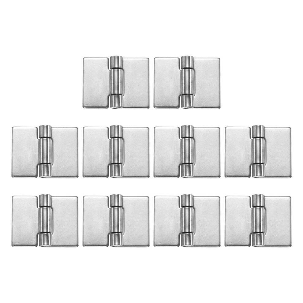 10 Pack 304 Stainless Steel Weldable Hinges Silver Heavy Duty Butt Hinges For Metal Gates And Trailer Doors 9771547276791