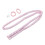 Pink Cloth Heatless Curling Set with Clips 1