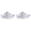 2Pcs Hair Cutting Cape Silver Nylon Comfortable Salon Barber Use 2