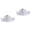 2Pcs Hair Cutting Cape Silver Nylon Comfortable Salon Barber Use 4