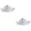 2Pcs Hair Cutting Cape Silver Nylon Comfortable Salon Barber Use 6
