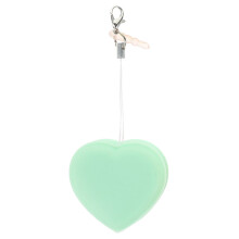 Green Heart-Shaped Macaron Screen Brush Cleaner with Hanging Rope