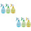 6Pcs Multi-Use Plastic Spray Bottles for Gardening and Daily Use 6