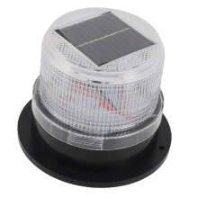 8LED Solar Beacon Red/Blue 1200mAh 12.8x9.5cm
