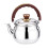 Whistling Tea Kettle Kitchen Pot Practical Sounding Silver 6