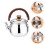 Whistling Tea Kettle Kitchen Pot Practical Sounding Silver 10