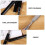 Maniküre Poly Extension Gelpinsel Nagelbürste Schwarz 7