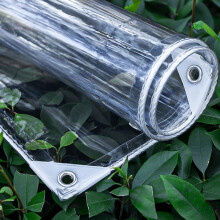 Clear Waterproof Tarpaulin Transparent Heavy Duty PVC Tarp with Reinforced Eyelets for Garden Camping Balcony 125.98in x 47.24in