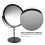 Rotating Desktop Black Makeup Mirror Metal Vanity Mirror for Home 6