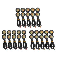 30 Pcs 12V 23mm Dual Color Switchback 4014 SMD 12 LED DRL  Eye Daytime Light Car Motor Turn Lights