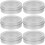 6Pcs Empty Round Tin Boxes With Lids For Cookie Packing Holiday Use 5