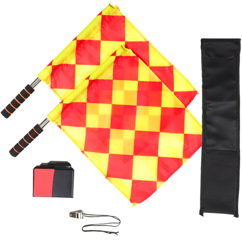 2 Sets Soccer Training Equipment Referee Flags Cards For Referees 2