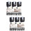 2 Sets Diy Clock Movement Wall Parts Kit Suite Abs 7
