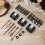 2 Sets Diy Clock Movement Wall Parts Kit Suite Abs 9