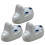 3Pcs Ceramic Chopstick Rest White Table Holder for Home Use 2