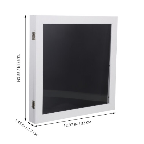 shadow box frame with shatter-resistant glass 12.97x12.97x1.45in 1