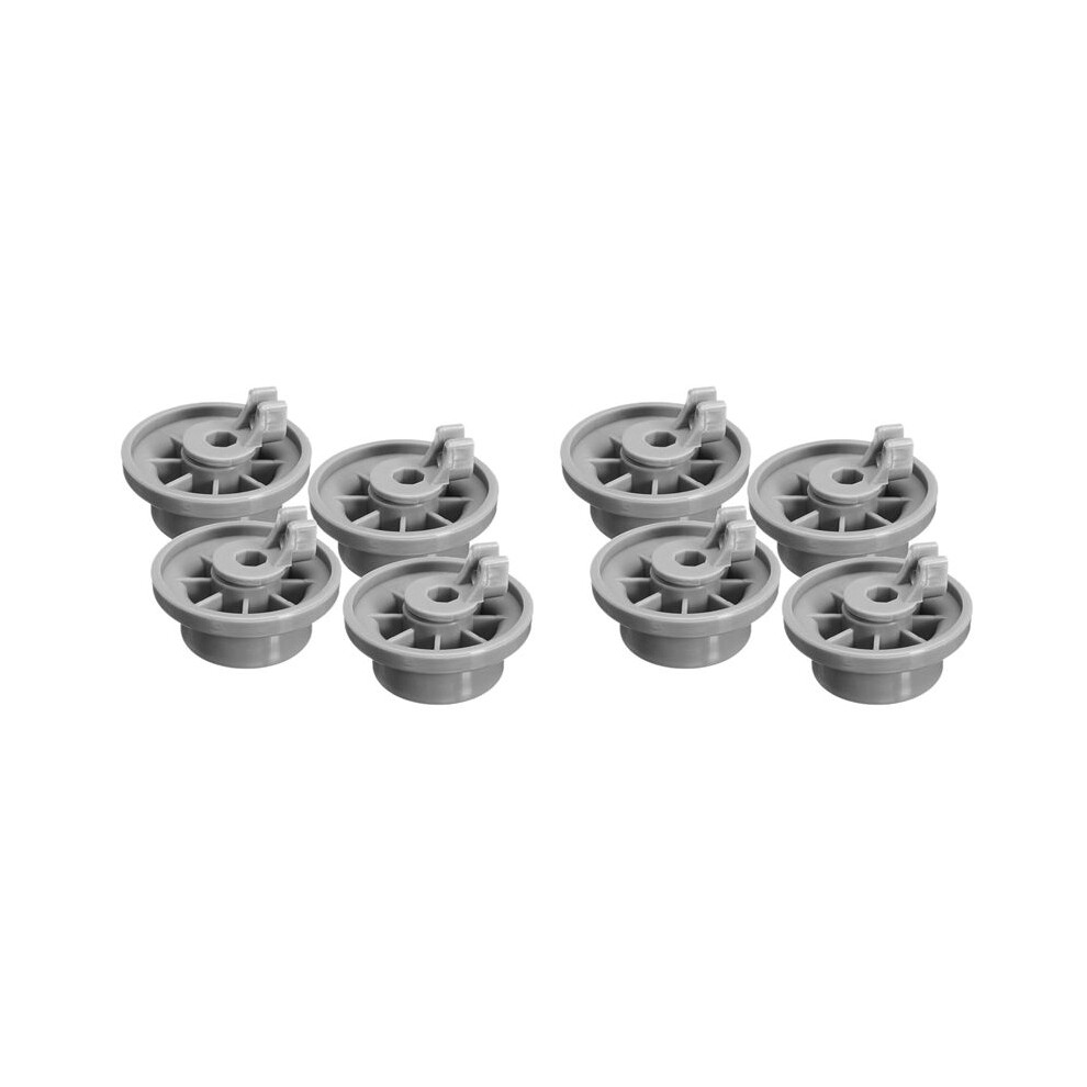 8 X Dishwasher Lower Basket Rail Wheels For Neff & Grey 165314 4711345641914