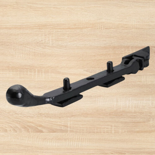 Black Antique 10'' Bulb Tip Casement Stay Arm 2