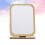 1Pc Beige Wooden Foldable Makeup Mirror Large Surface Desktop Mirror 4