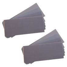 Abrasive Dry Wet Waterproof Sandpaper Sheets Assorted Grit of 400/ 600/ 800/ 1000/ 1200/ 1500 for Furniture (24 Sheets)