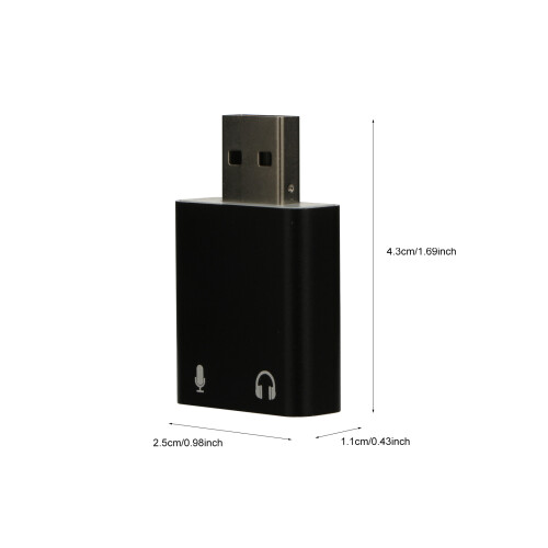 7 .1 Usb External Sound Card Headphone Converter Stereo Audio Adapter 1