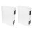 2Pcs Transparent File Box Plastic Storage Container for Documents 2