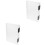 2Pcs Transparent File Box Plastic Storage Container for Documents 3
