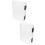 2Pcs Transparent File Box Plastic Storage Container for Documents 7