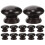 12Pcs Wood Door Pull Handles Minimalist Black Drawer Knobs for Home 4
