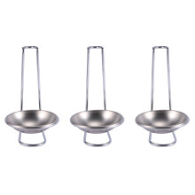 3X Stainless Steel Spoon Rest Holder,Long Handle Vertical Saving Soup Ladles Holders Ladle Rest Soup Ladle Holder