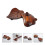 2 Pack Heart-Shaped Leaf Chopstick Stand Spoons Organizer Rack For 8