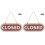 2 Count Store Closed Listing Neon Front Mats Decorations Light Brown 2